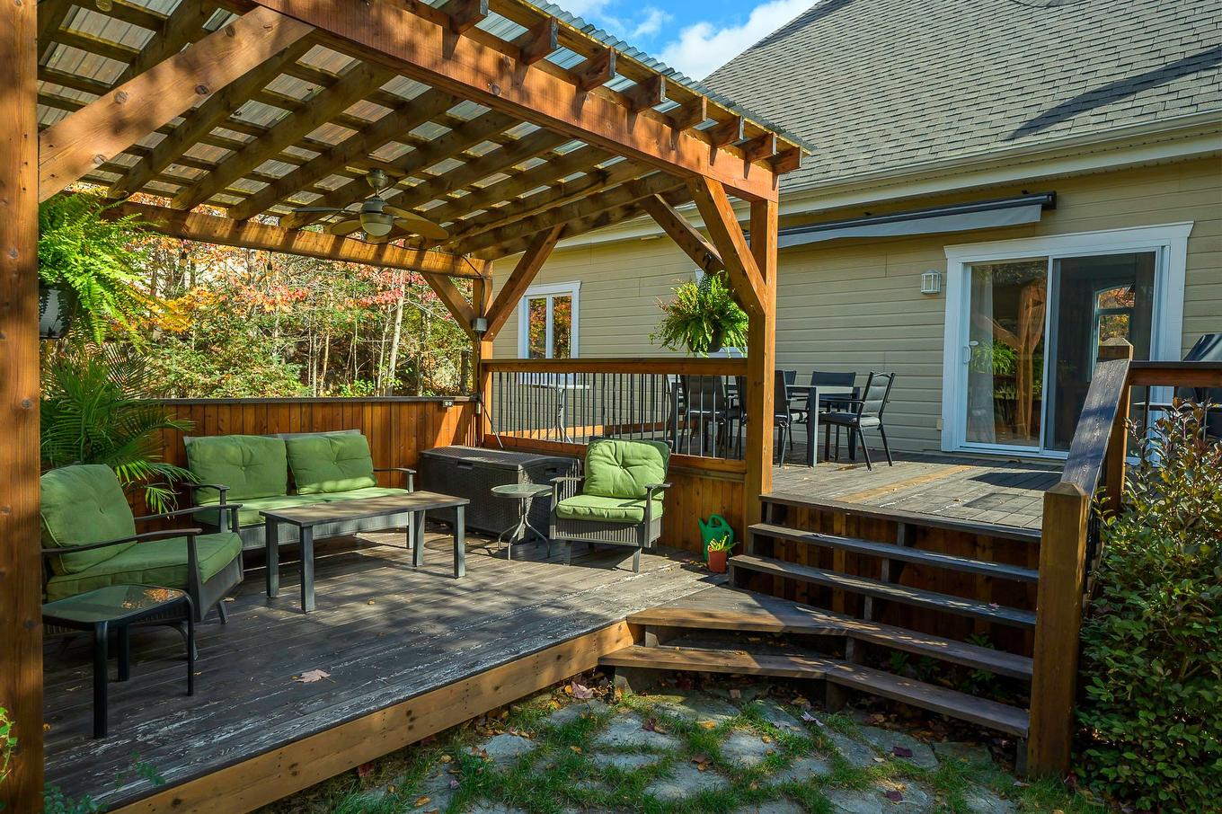 Terrasse - 311 Mtée Du Versant-Sud S., Sainte-Agathe-Des-Monts, QC - Outdoor With Deck Patio Veranda With Exterior