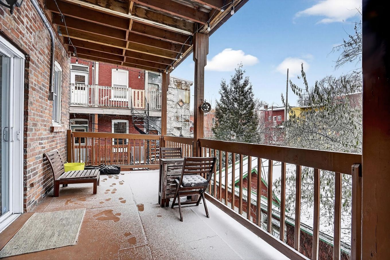 Balcony - 1423 Rue Leclaire, Montréal (Mercier/Hochelaga-Maisonneuve), QC - Outdoor With Exterior