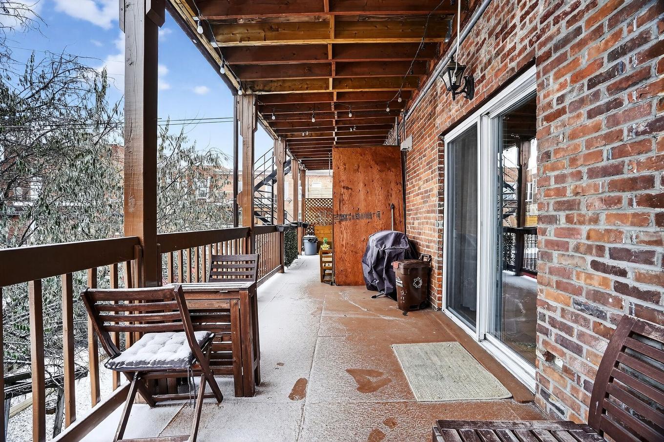 Balcony - 1423 Rue Leclaire, Montréal (Mercier/Hochelaga-Maisonneuve), QC - Outdoor With Exterior