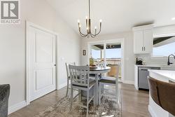 Pocket door separates mudroom from the main area -