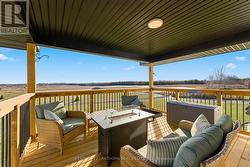 12x14 rear covered deck - off dining area -