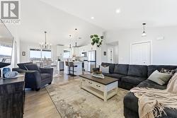 Cathedral ceiling in main living area -