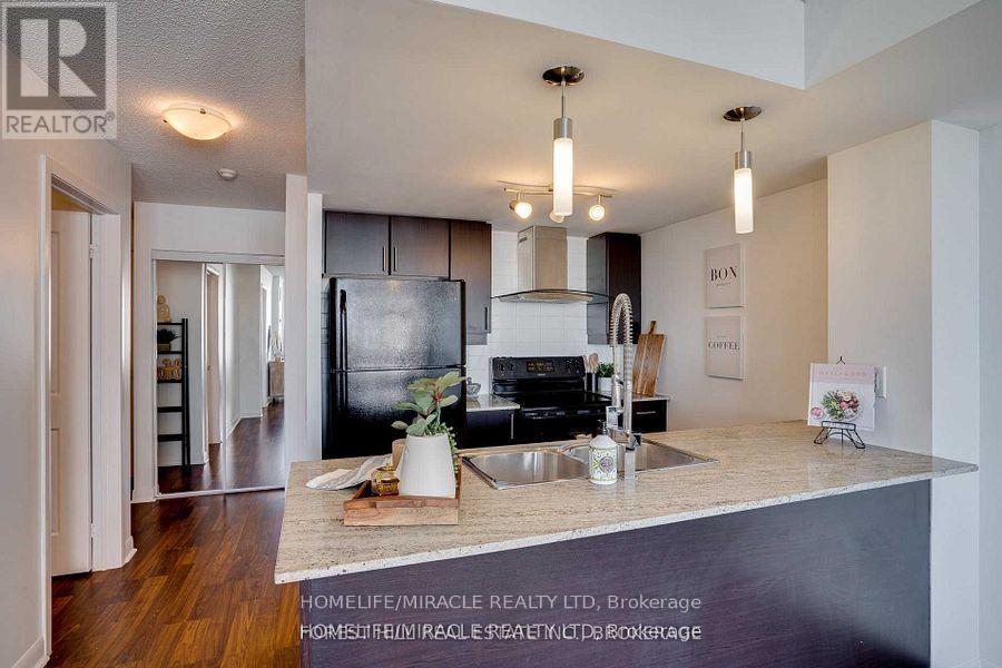 3101 - 190 Borough Drive, Toronto, ON - Indoor Photo Showing Kitchen