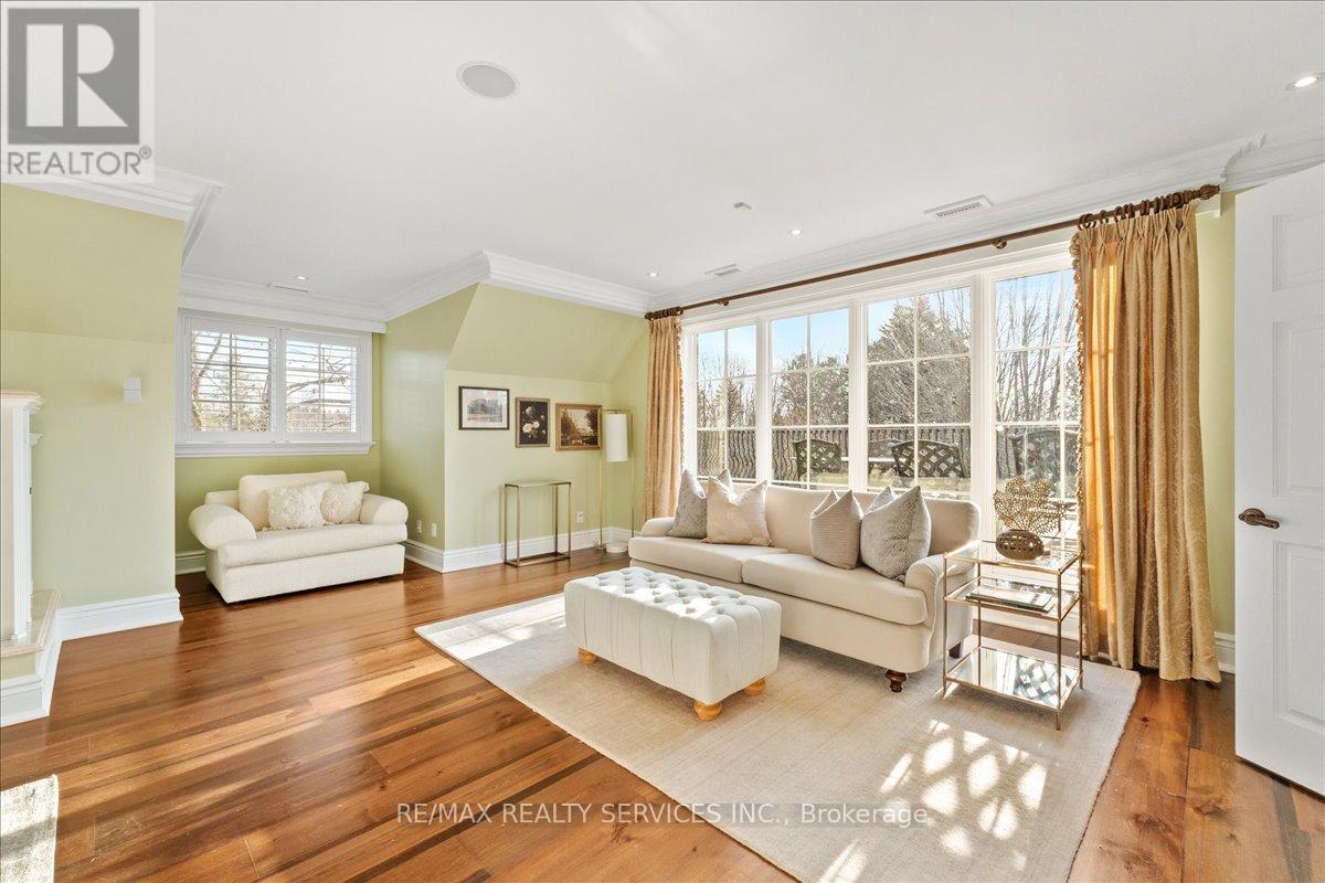 Walk-out to private patio. - 574 Conservation Drive, Brampton, ON - Indoor Photo Showing Living Room