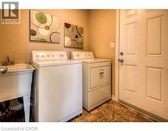 Laundry room with separate washer and dryer -