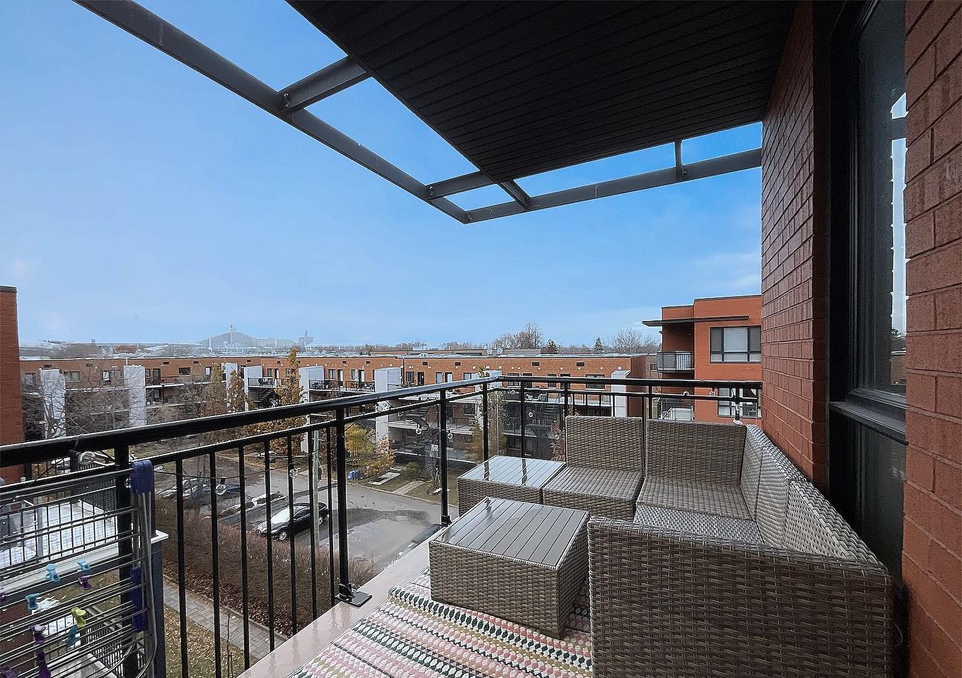 Balcon - 405-2335 Av. Bennett, Montréal (Mercier/Hochelaga-Maisonneuve), QC - Outdoor With Balcony With Exterior