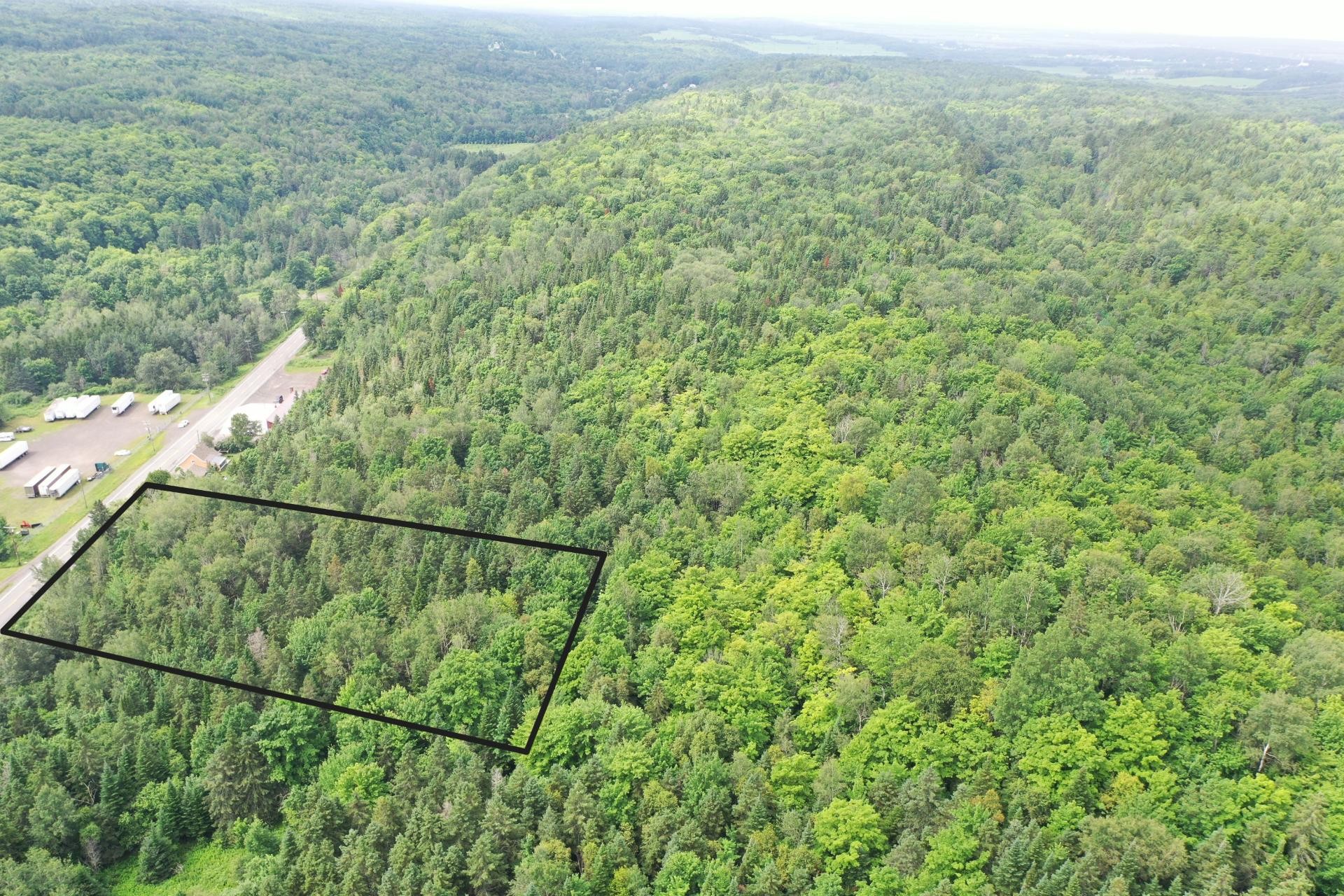 Photo aérienne - Route 204, Saint-Aubert, QC