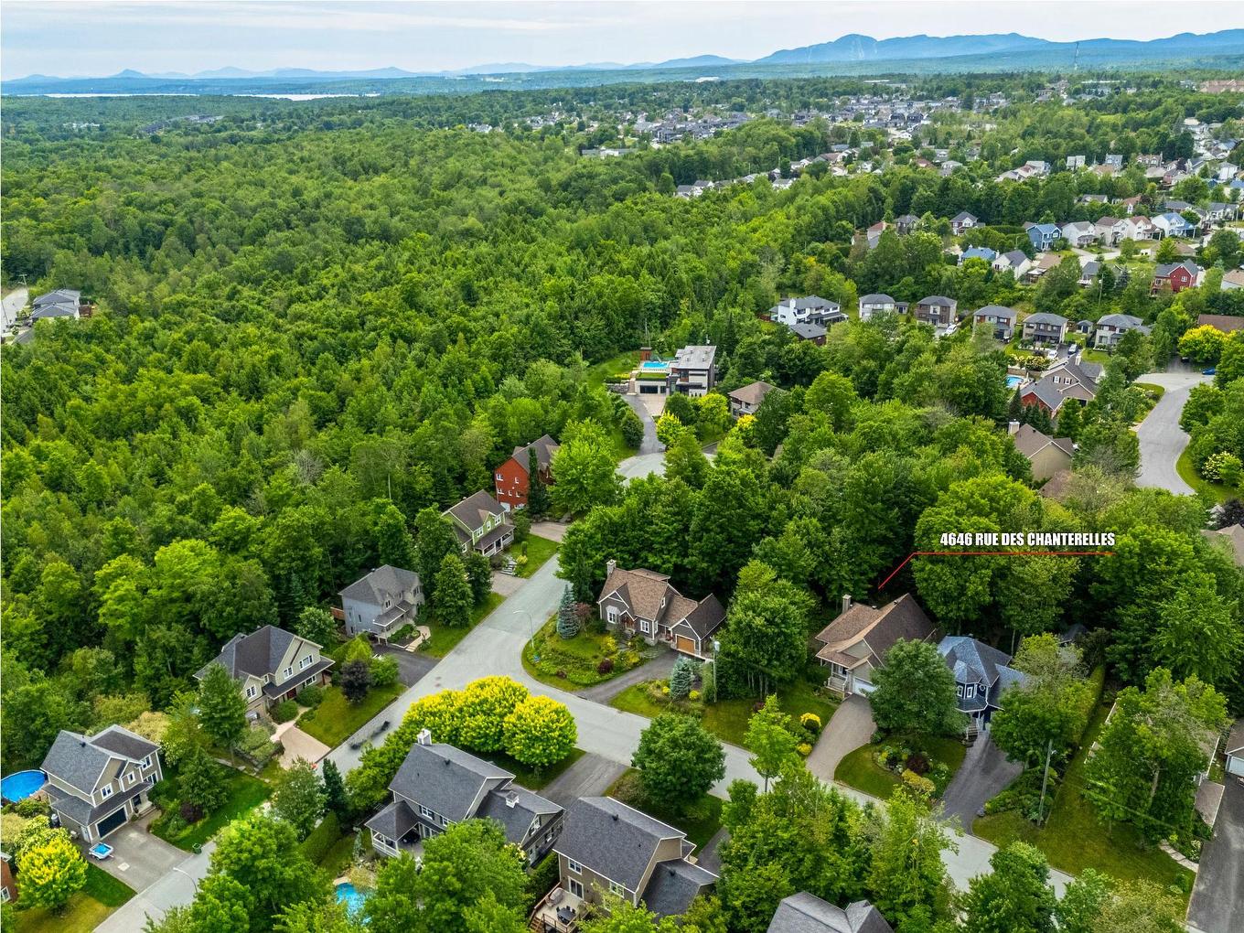 Aerial photo - 4646 Rue Des Chanterelles, Sherbrooke (Brompton/Rock Forest/Saint-Élie/Deauville), QC - Outdoor With View