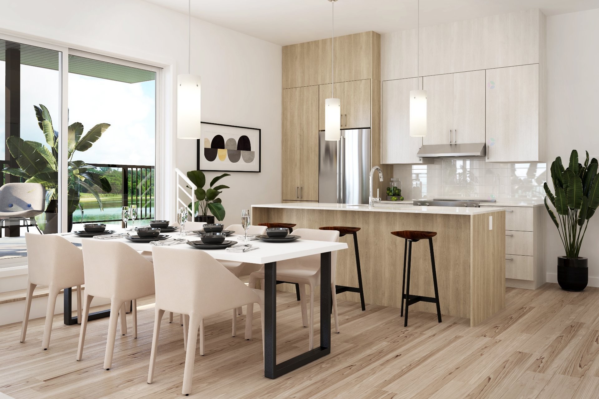 Cuisine - 213-147 Rue Morin, Sainte-Adèle, QC - Indoor