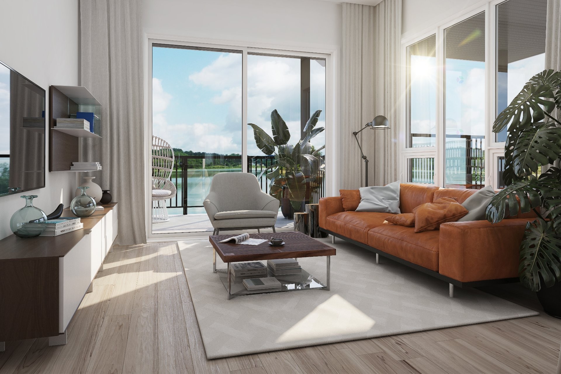 Salon - 213-147 Rue Morin, Sainte-Adèle, QC - Indoor Photo Showing Living Room