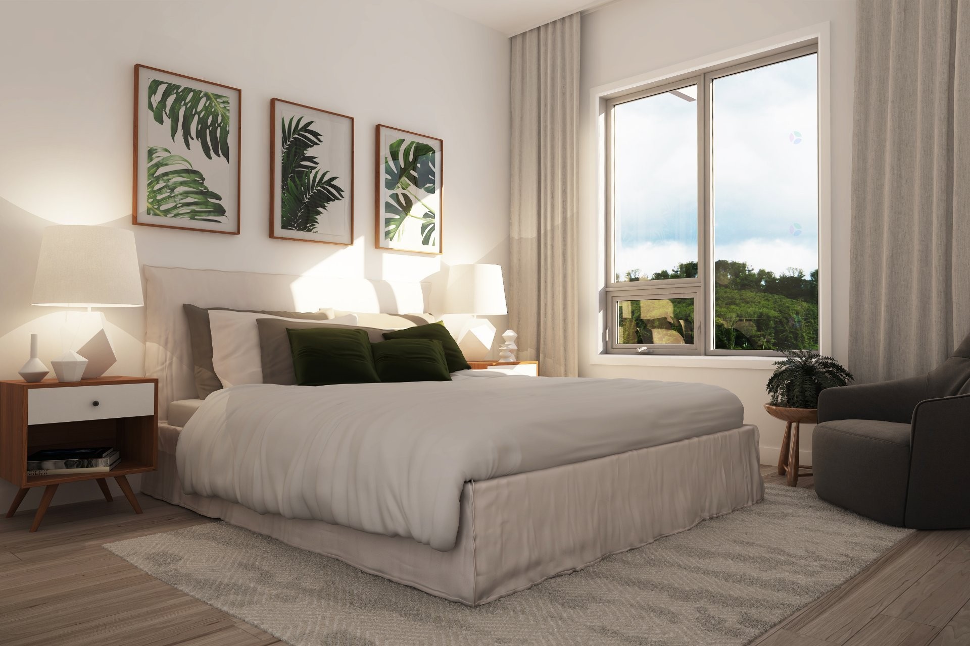 Chambre à coucher - 213-147 Rue Morin, Sainte-Adèle, QC - Indoor Photo Showing Bedroom