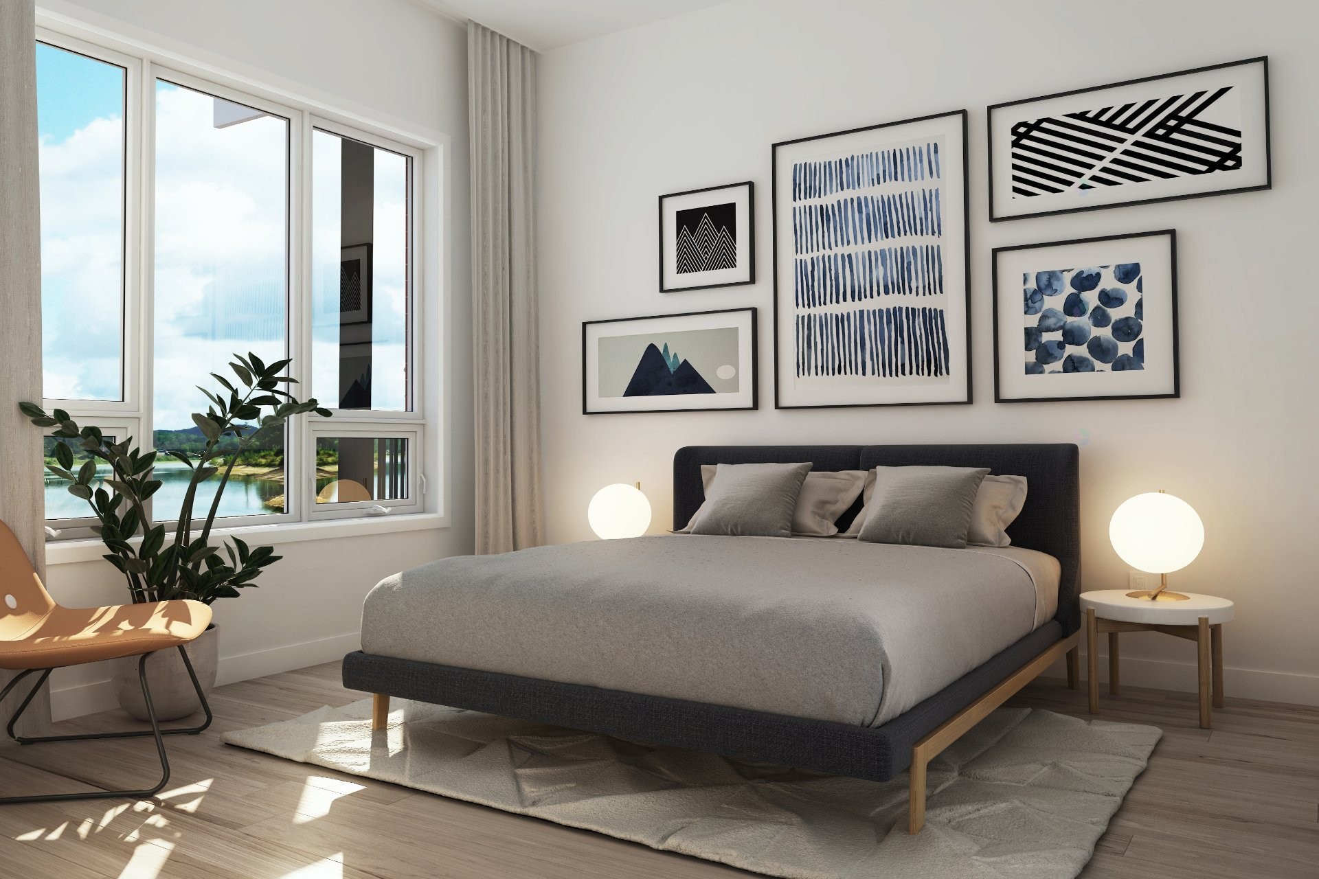 Chambre à coucher - 213-147 Rue Morin, Sainte-Adèle, QC - Indoor Photo Showing Bedroom