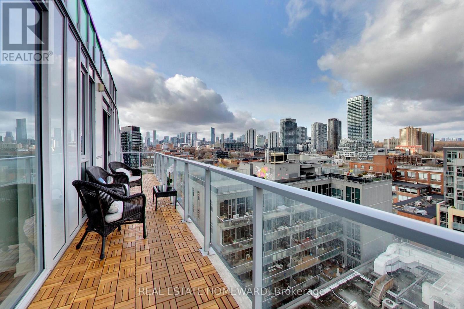 1113 - 30 Baseball Place, Toronto, ON - Outdoor With Balcony With View