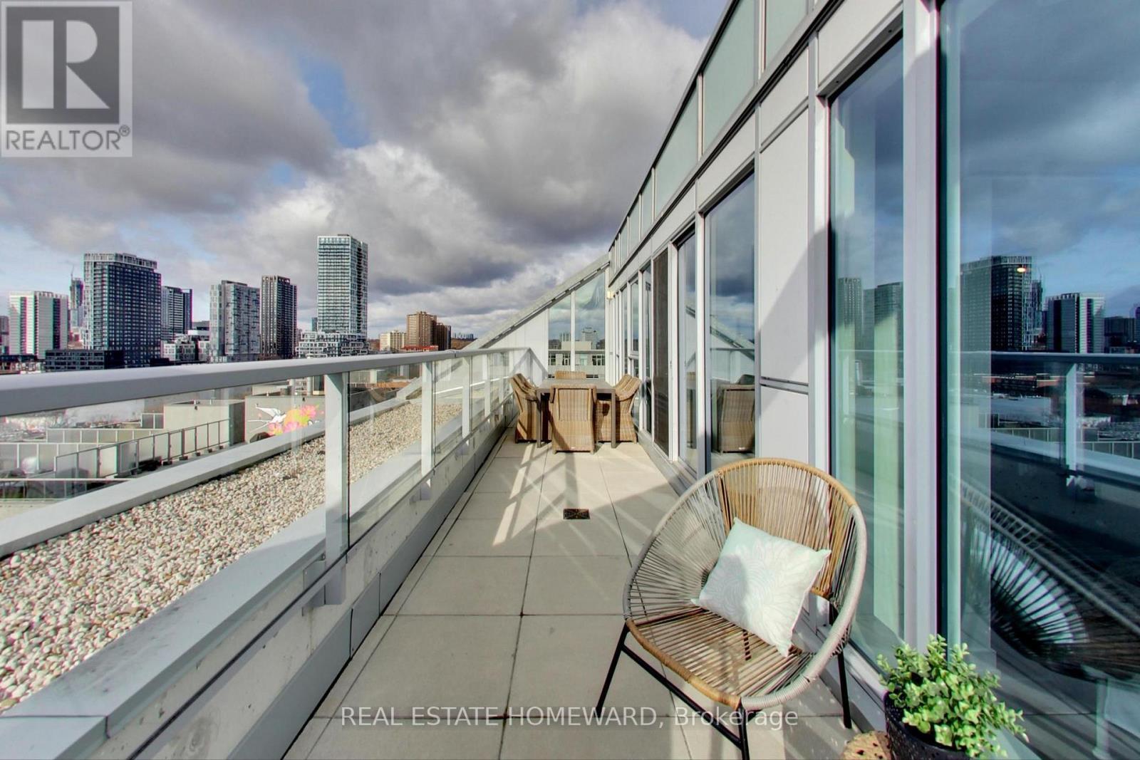 1113 - 30 Baseball Place, Toronto, ON - Outdoor With Balcony With Exterior