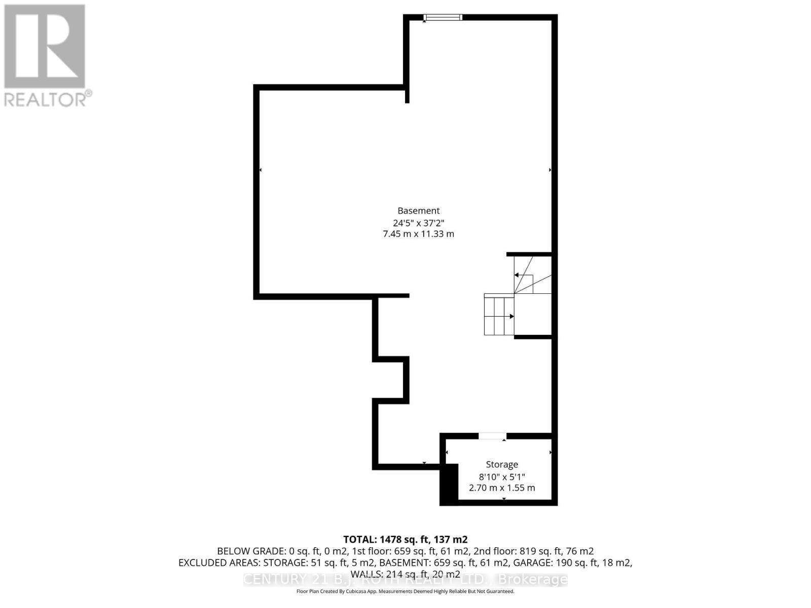 Basement Floor Plan - 194 Sundew Drive, Barrie, ON - Other
