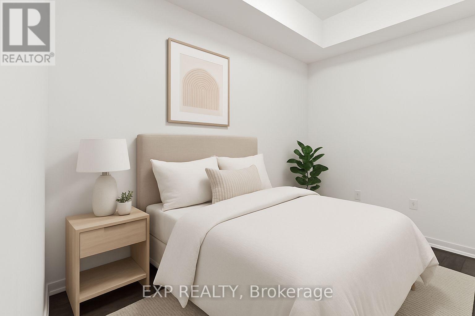 VIRTUALLY STAGED TO SHOW POSSIBILITIES - 730 - 100 Eagle Rock Way, Vaughan, ON - Indoor Photo Showing Bedroom