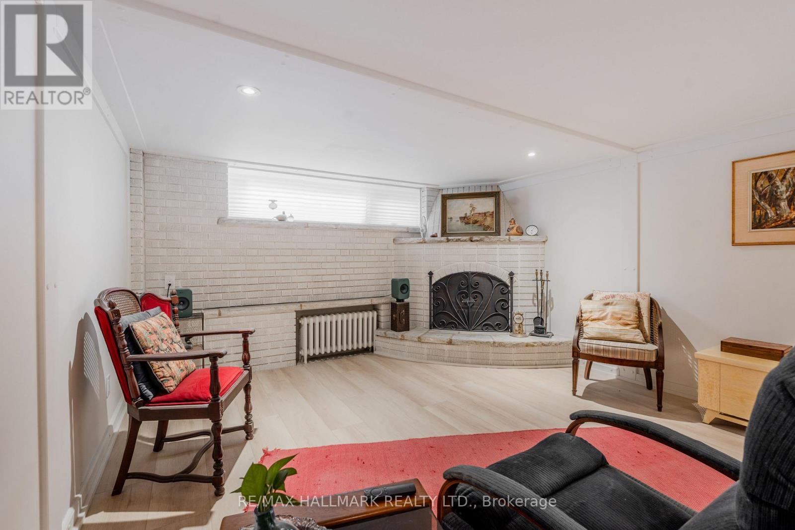 Bsmt - 44 Robertsfield Crescent, Toronto, ON - Indoor With Fireplace