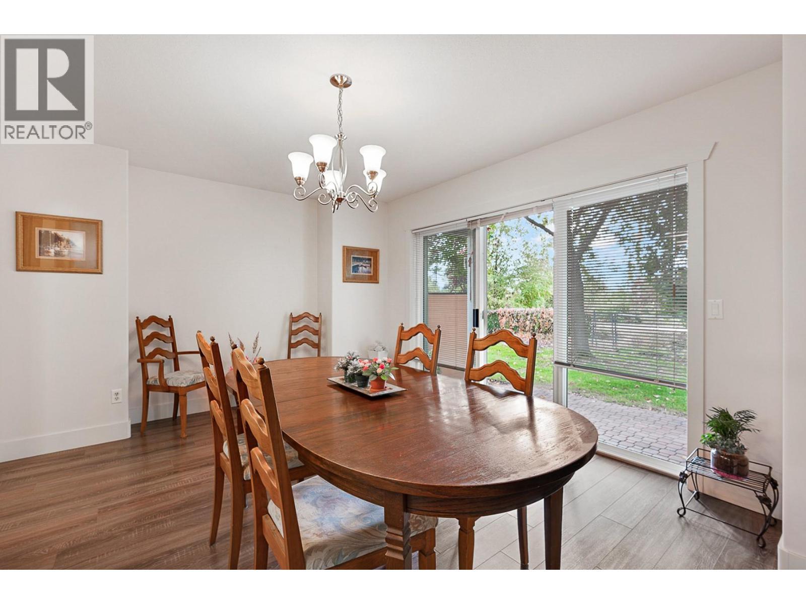 609 Truswell Road Unit# 105, Kelowna, BC - Indoor Photo Showing Dining Room