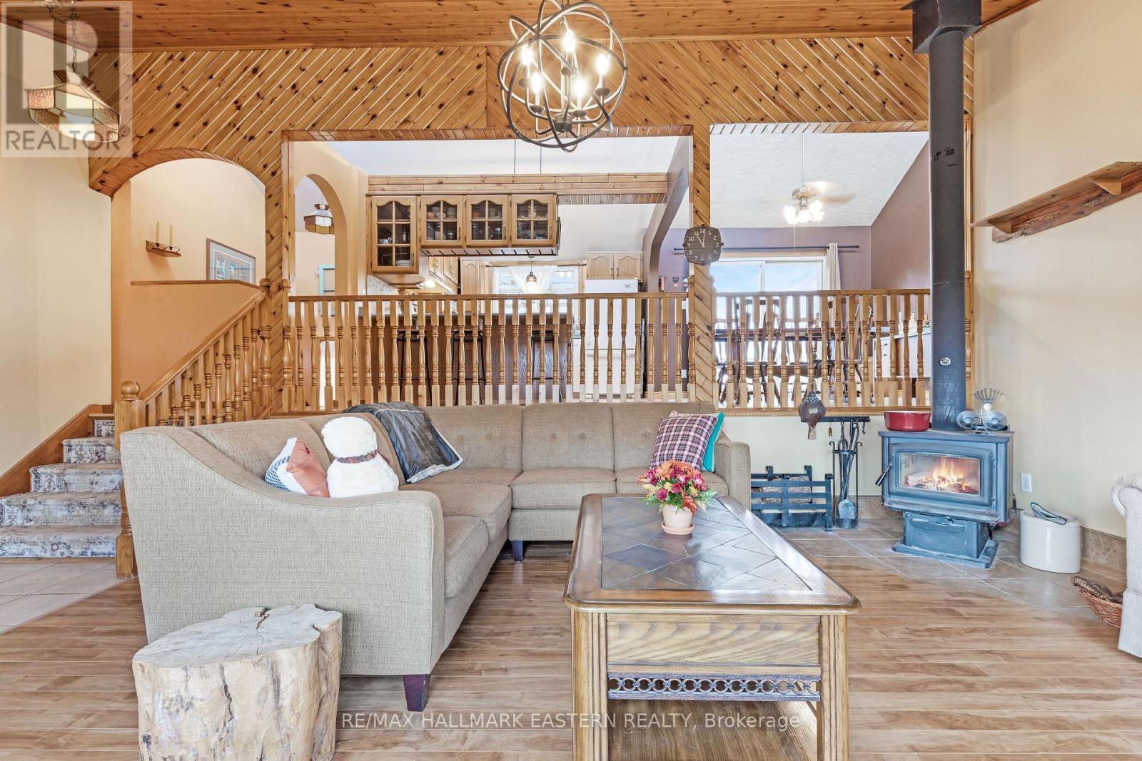 2574 Asphodel 12Th Line, Asphodel-Norwood, ON - Indoor Photo Showing Other Room With Fireplace