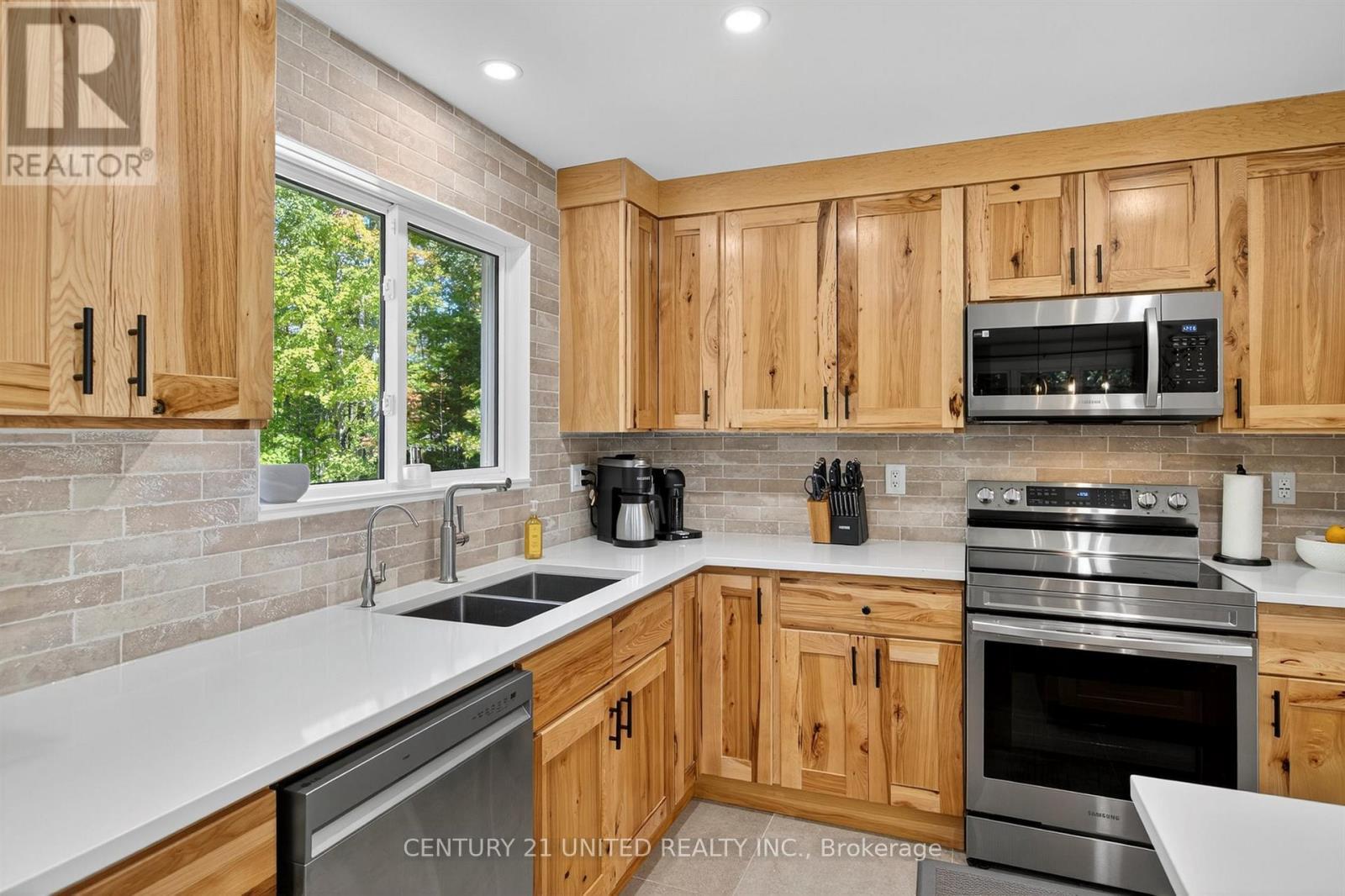 5 Fire Route 46, Trent Lakes, ON - Indoor Photo Showing Kitchen With Double Sink