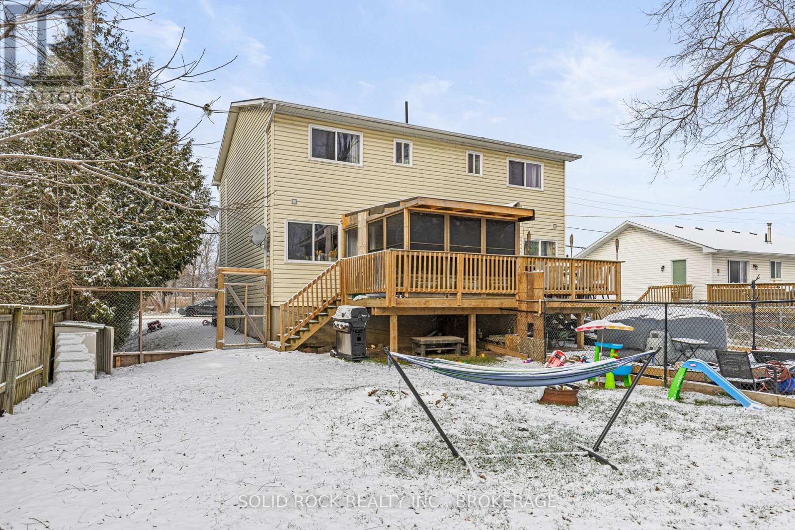 Rear view of duplex - 43/45 Railway Street, Lansdowne Village, ON - Outdoor With Deck Patio Veranda