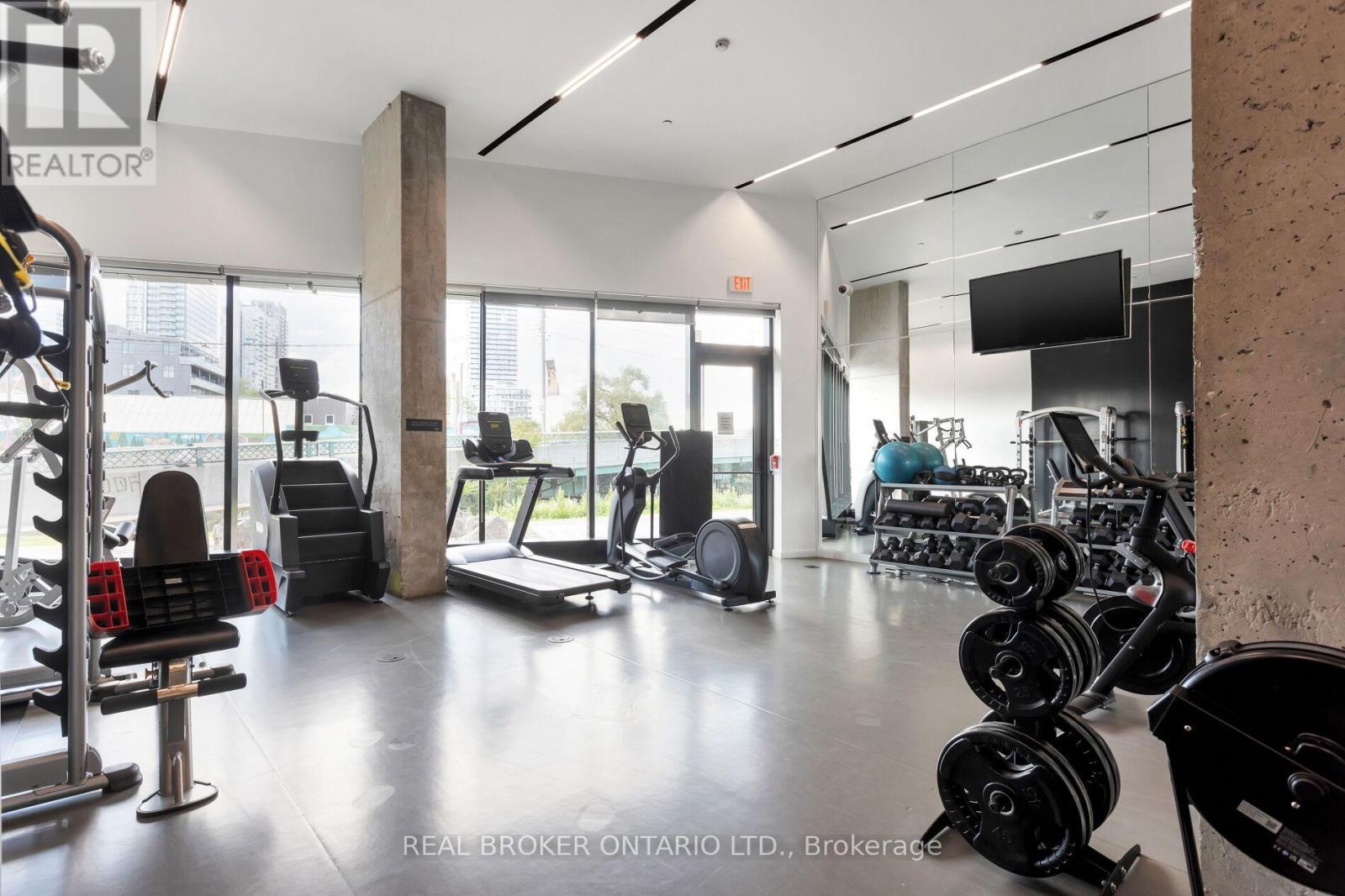 539 - 47 Lower River Street, Toronto, ON - Indoor Photo Showing Gym Room