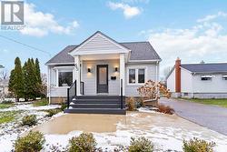 Front door and composite porch (2023) -