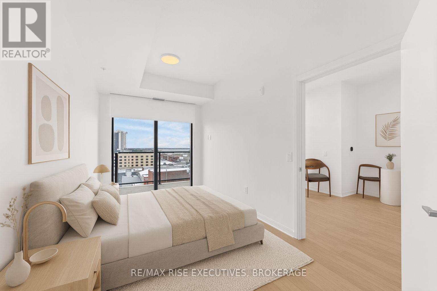 702 - 223 Princess Street, Kingston (East Of Sir John A. Blvd), ON - Indoor Photo Showing Bedroom