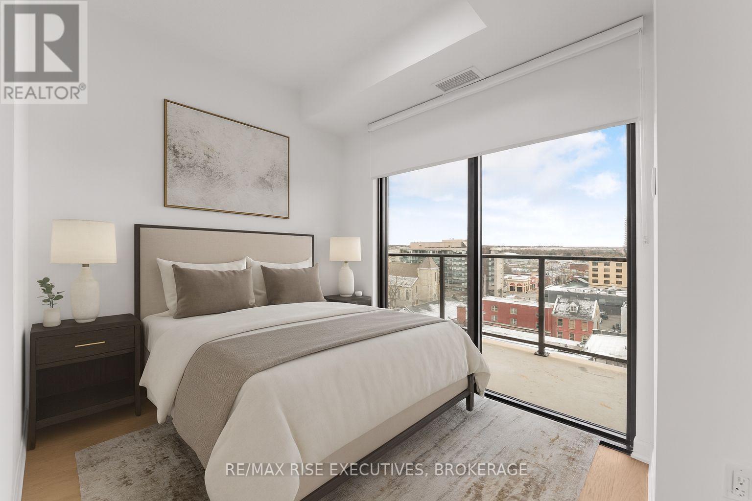 702 - 223 Princess Street, Kingston (East Of Sir John A. Blvd), ON - Indoor Photo Showing Bedroom