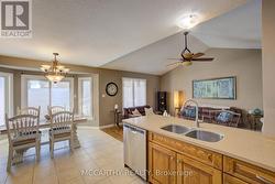 Kitchen view to Living room Dining room -
