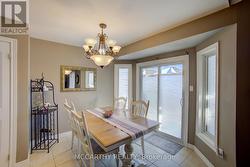 Walk out sliding doors in Dining Room -