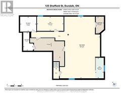Lower level layout, large recroom 3pc bath, offic -