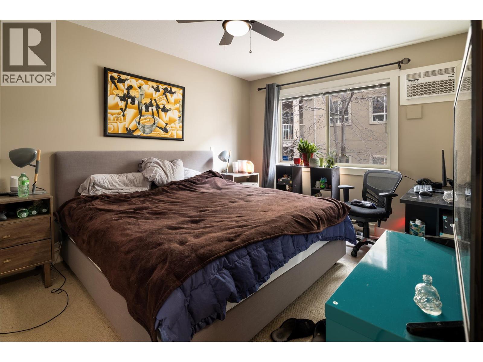 Master Bed - 10634 Powley Court Unit# 208, Lake Country, BC - Indoor Photo Showing Bedroom