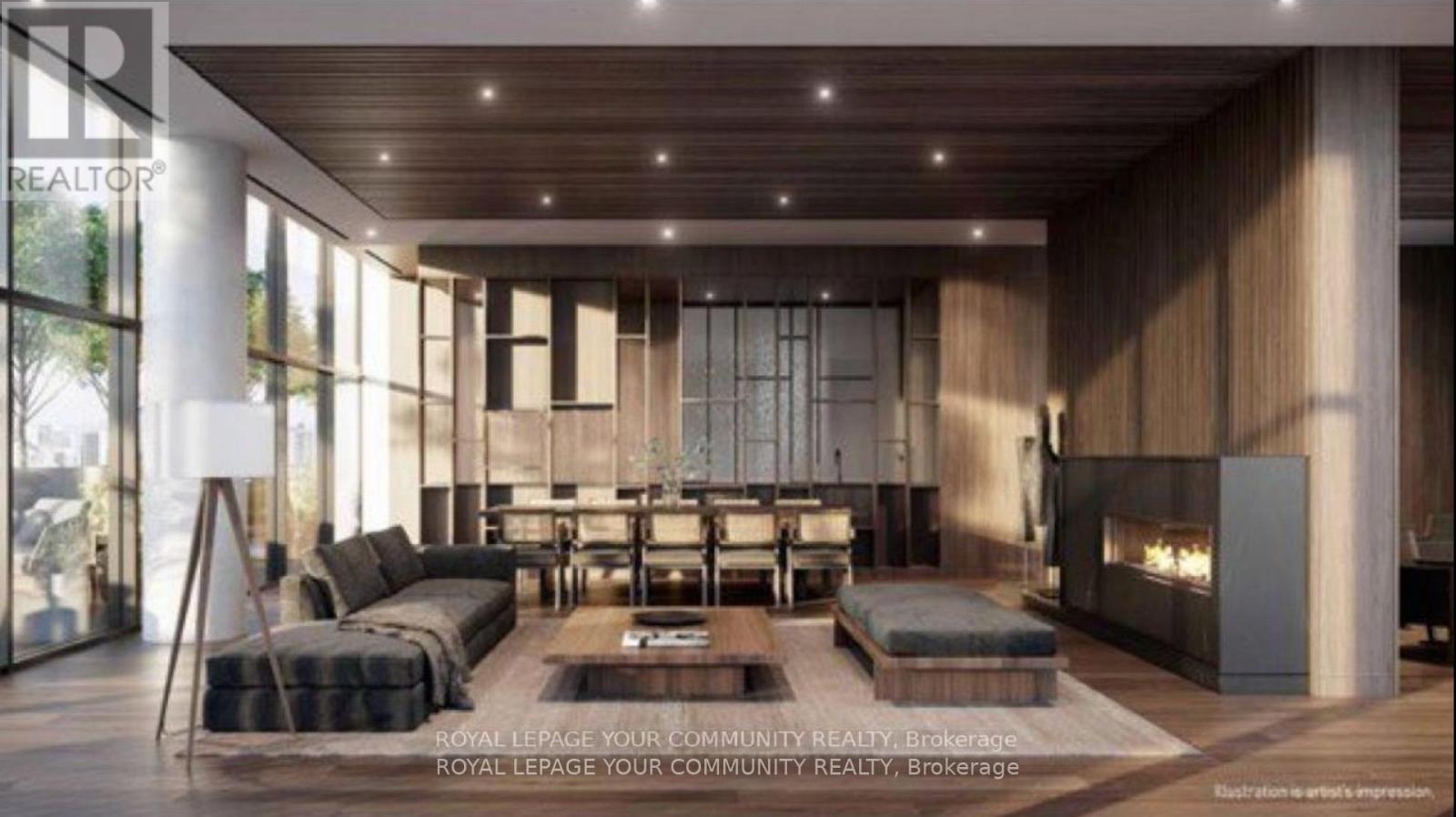 4501 - 55 Charles Street E, Toronto, ON - Indoor With Fireplace