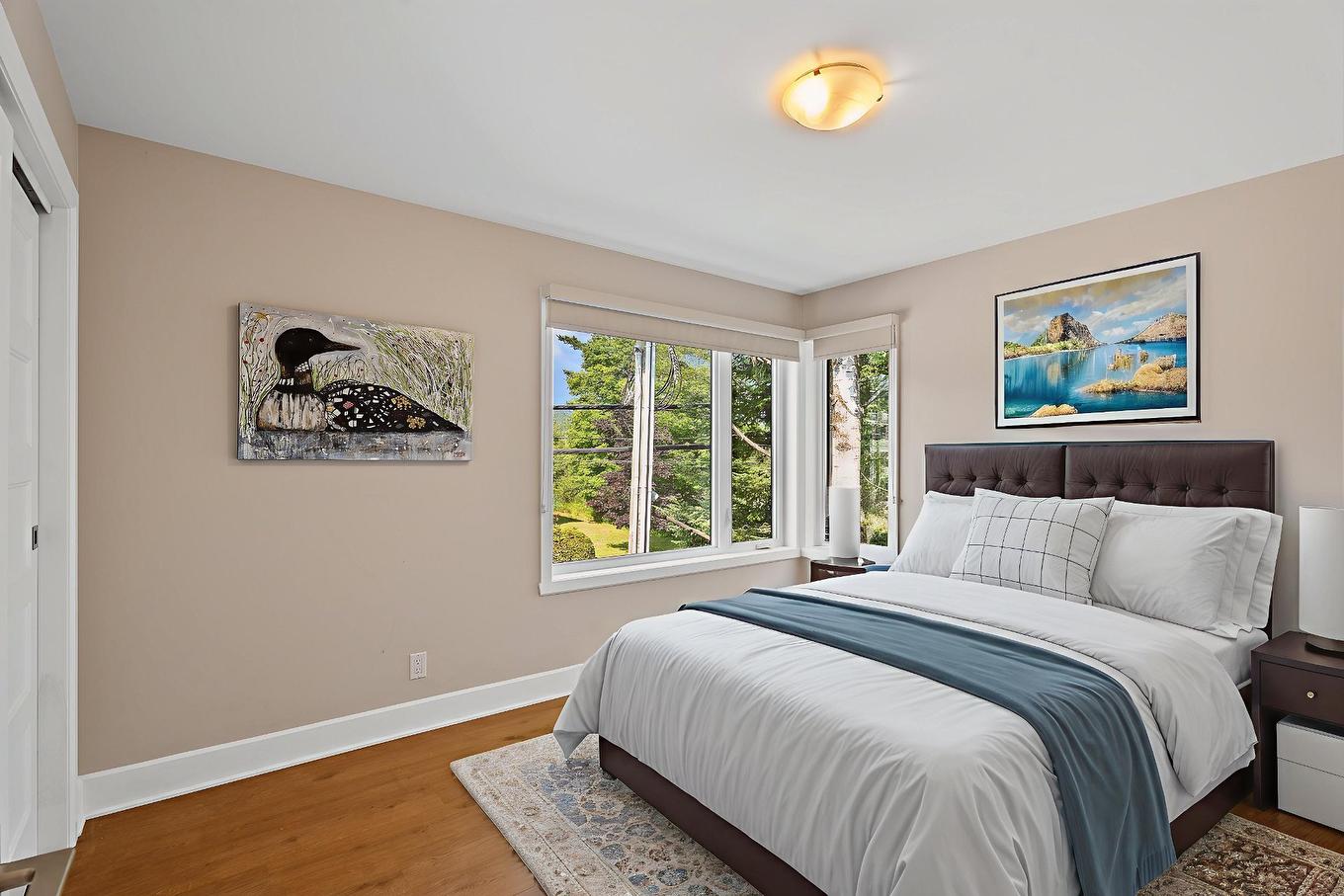 Chambre à coucher principale - 1309 Ch. De La Rivière, Val-David, QC - Indoor Photo Showing Bedroom