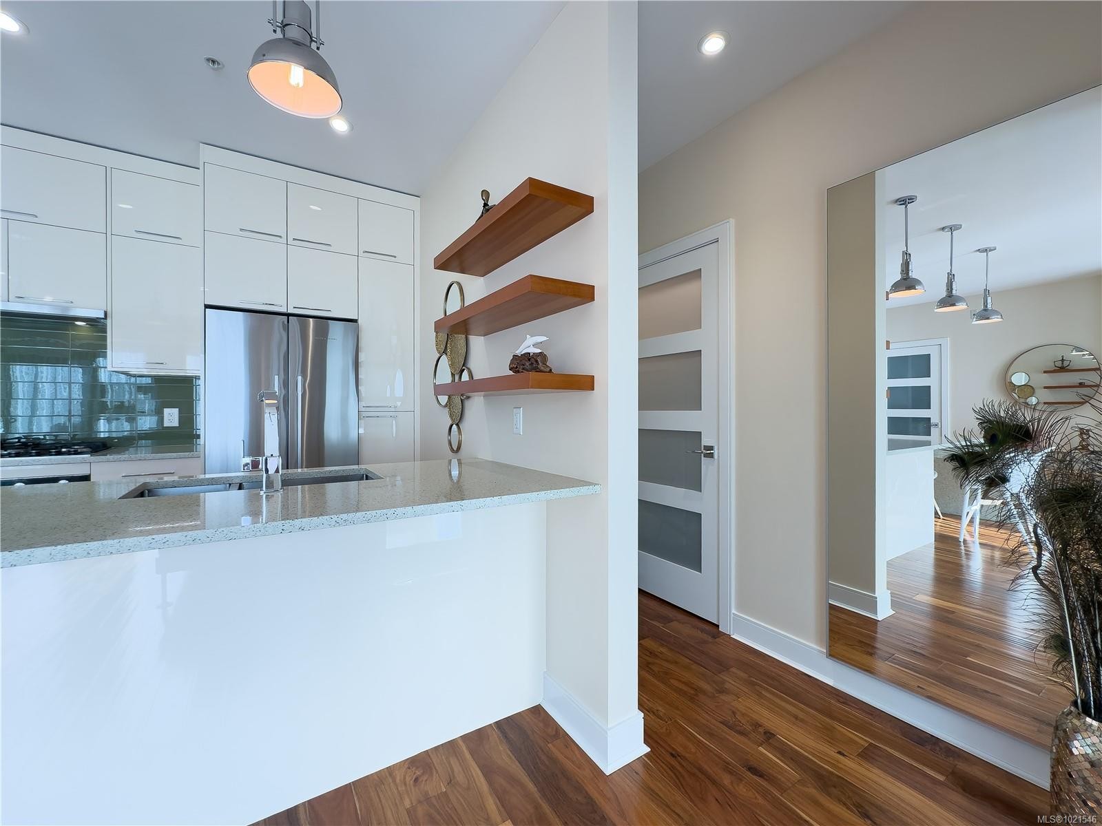 N312-1105 Pandora Ave, Victoria, BC - Indoor Photo Showing Kitchen With Double Sink