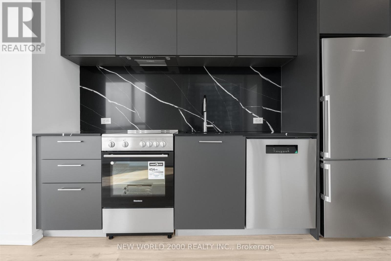 Not Exact Unit (Same Floorplan, Different Floor) - 1711 - 101 Roehampton Avenue, Toronto, ON - Indoor Photo Showing Kitchen With Stainless Steel Kitchen