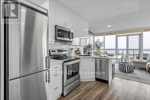 1908 - 2240 Lake Shore Boulevard W, Toronto, ON - Indoor Photo Showing Kitchen With Stainless Steel Kitchen With Upgraded Kitchen