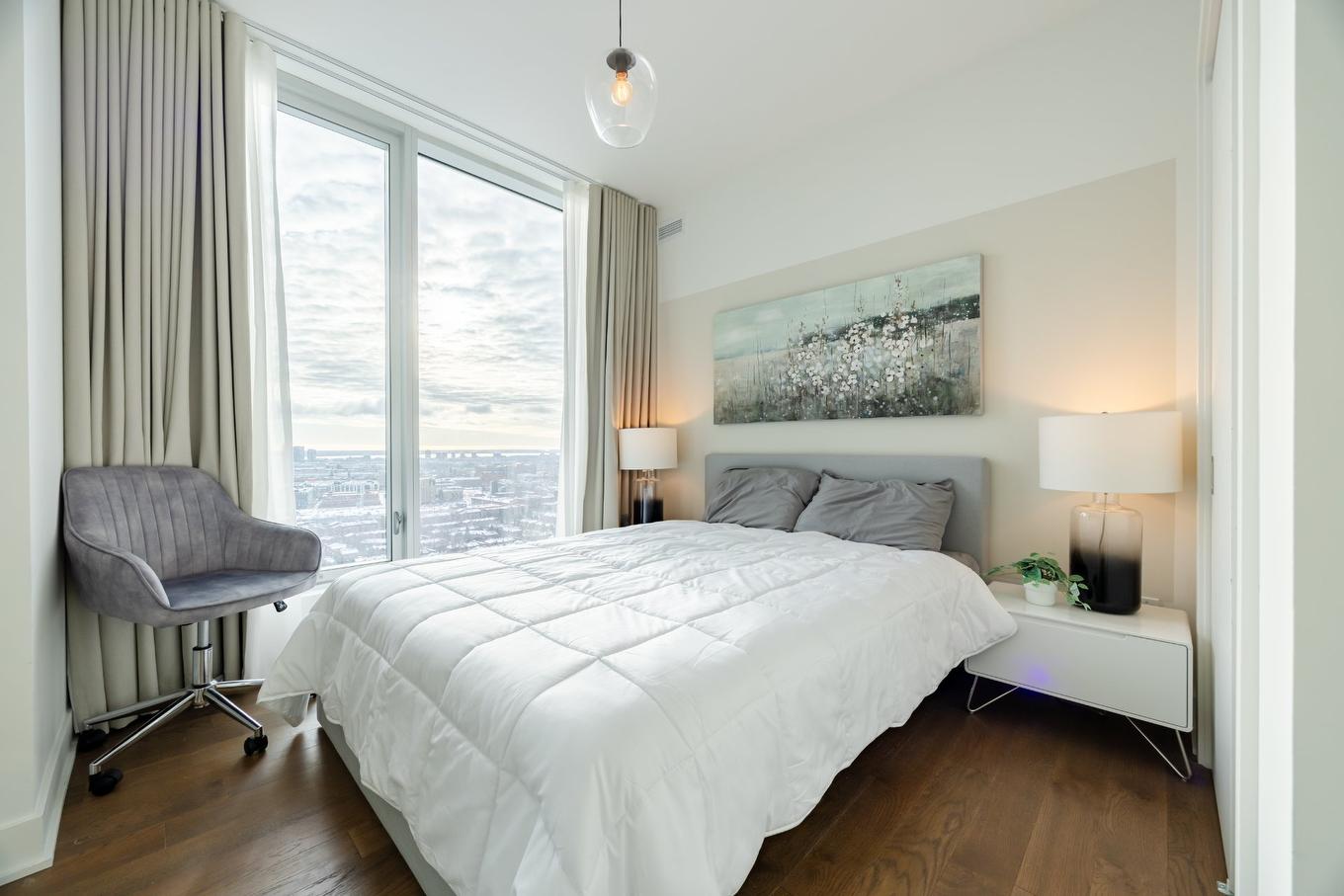 Chambre à coucher - 2305-1020 Rue De La Montagne, Montréal (Ville-Marie), QC - Indoor Photo Showing Bedroom