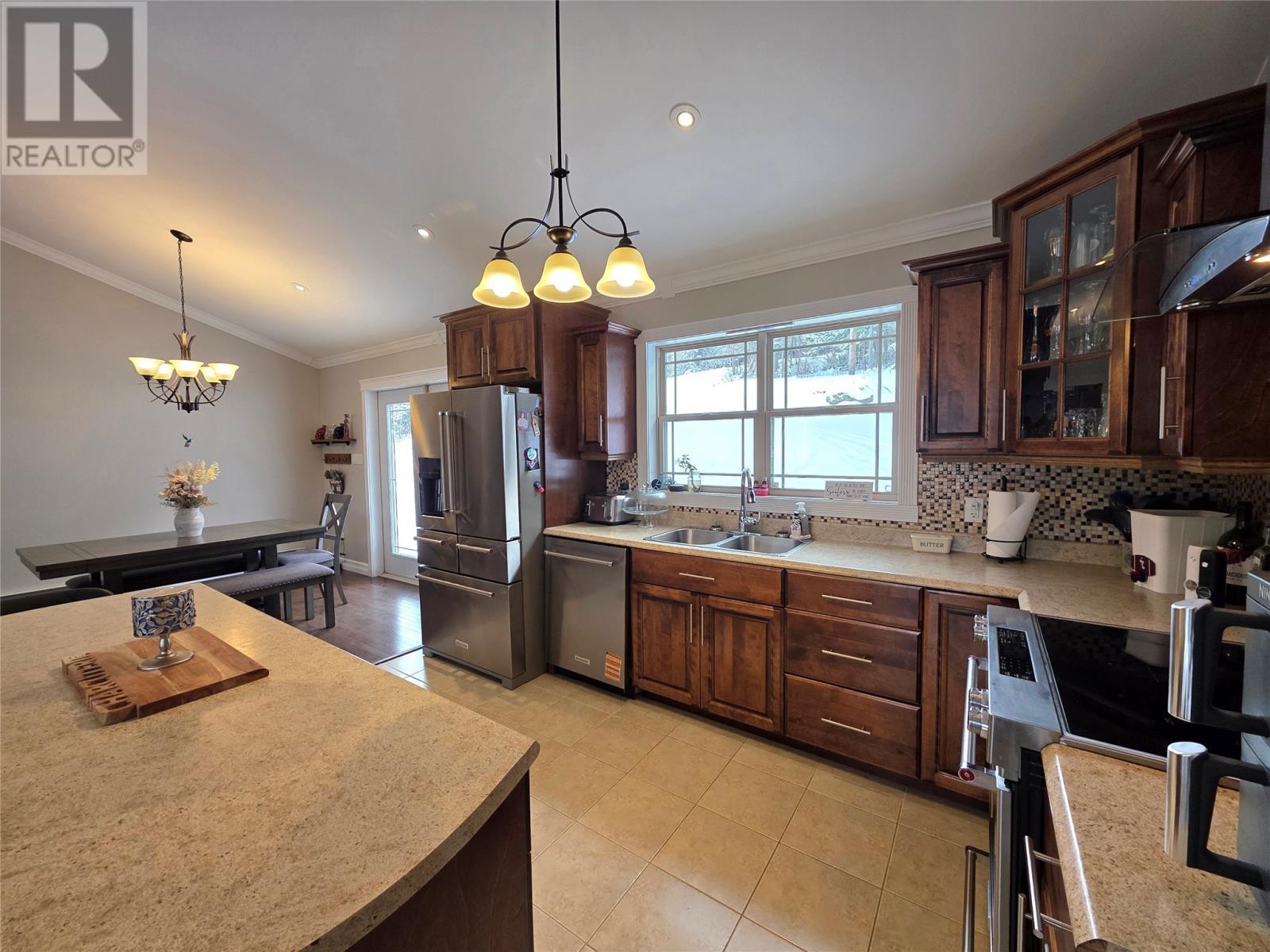 69 A Main Street, Pinchgut Lake, NL - Indoor Photo Showing Kitchen With Double Sink