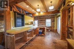 Kitchen area in original home -