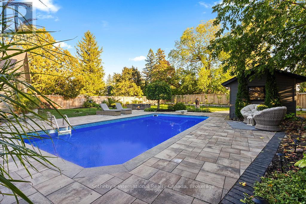 196 Ninth Street, Collingwood, ON - Outdoor With In Ground Pool With Backyard