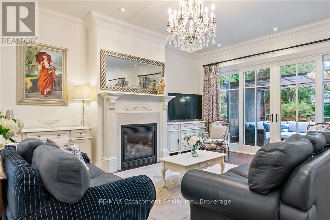 2073 Deramore Drive, Oakville (Fd Ford), ON - Indoor Photo Showing Living Room With Fireplace