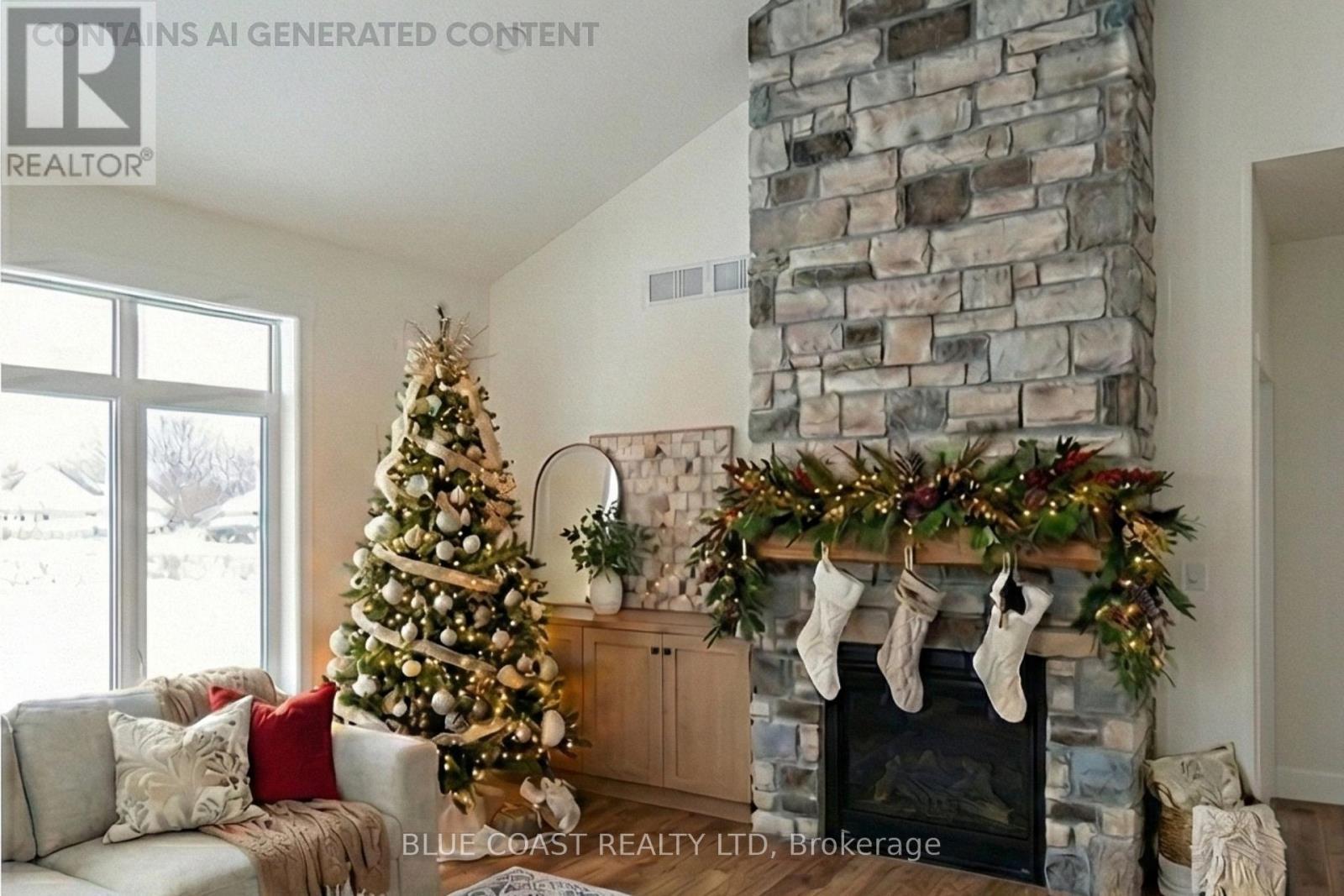 6755 Griffin Drive, Plympton-Wyoming (Plympton Wyoming), ON - Indoor Photo Showing Living Room With Fireplace