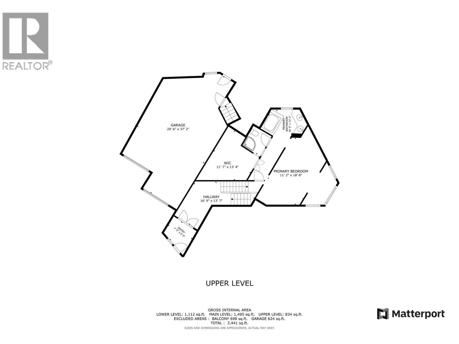 Upper entry level floor plan - 14038 Ponderosa Way, Coldstream, BC - Other