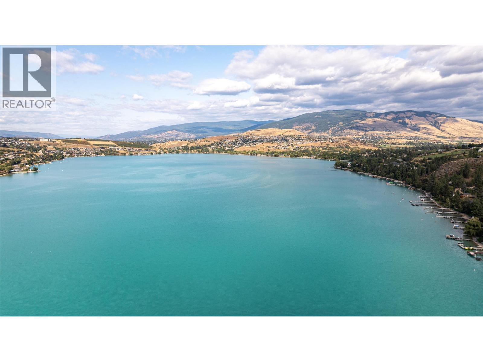 Aerial view of beautiful Kalamalka Lake , Coldstream, BC , Canada - 14038 Ponderosa Way, Coldstream, BC - Outdoor With Body Of Water With View