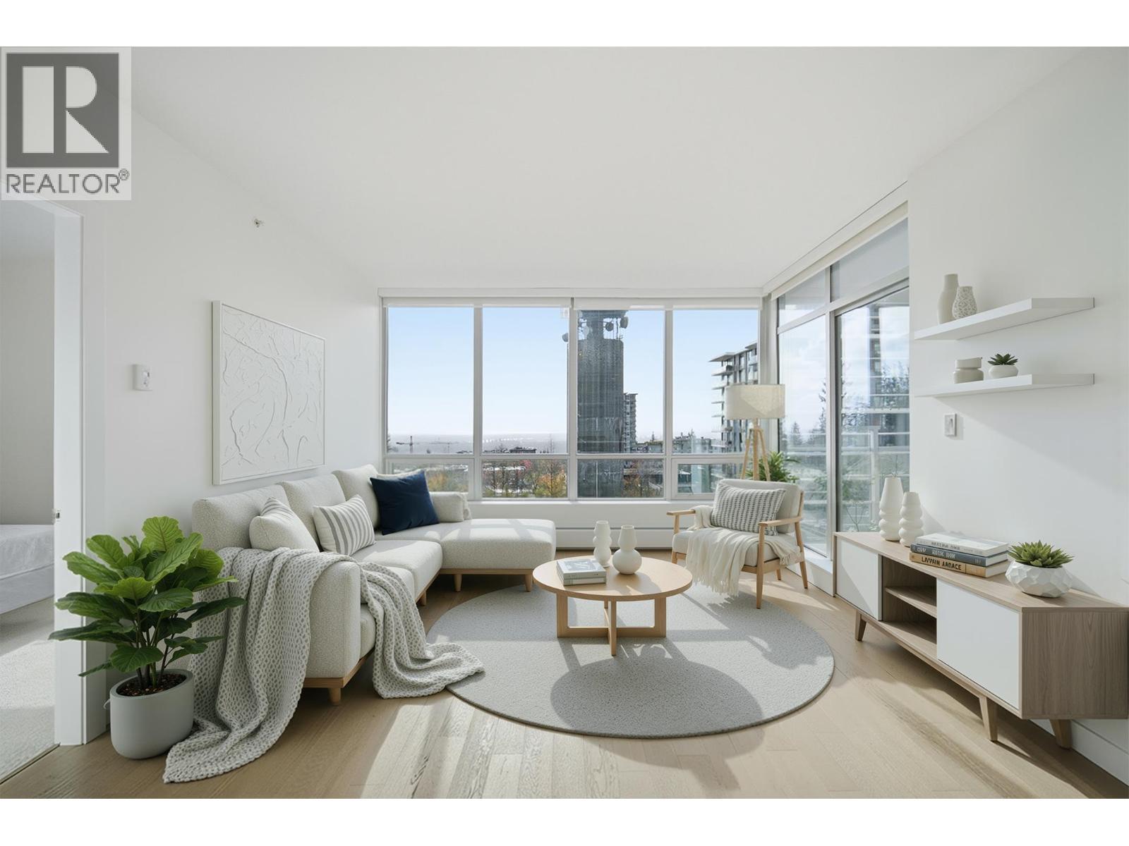 1103 9060 University Crescent, Burnaby, BC - Indoor Photo Showing Living Room
