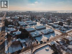 Aerial view at dusk -