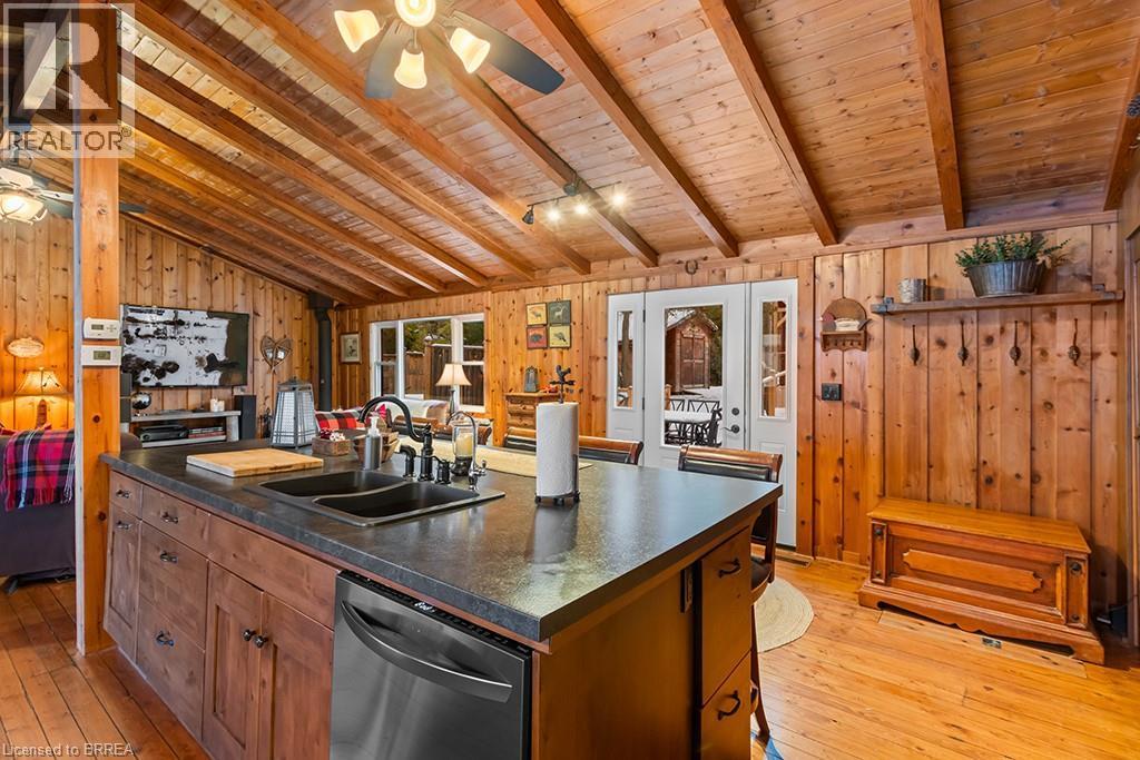 111 Wilson Drive, Georgian Bluffs, ON - Indoor Photo Showing Kitchen With Double Sink