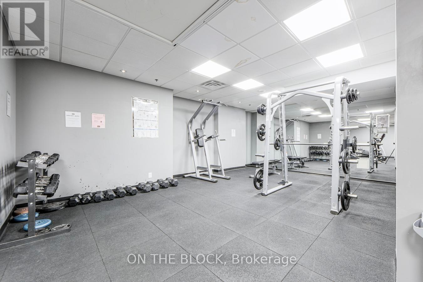 Fitness Centre - 302 - 38 Joe Shuster Way, Toronto, ON - Indoor Photo Showing Gym Room